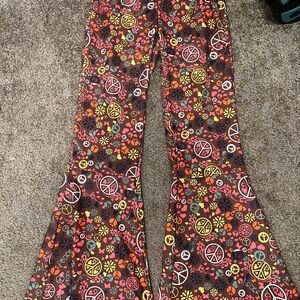 Boho Hippy style Floral Bell Bottoms